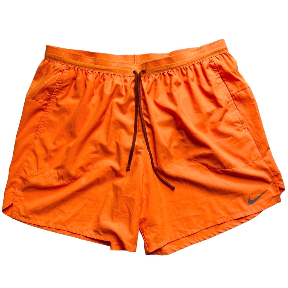 Nike Men's Orange Running Shorts